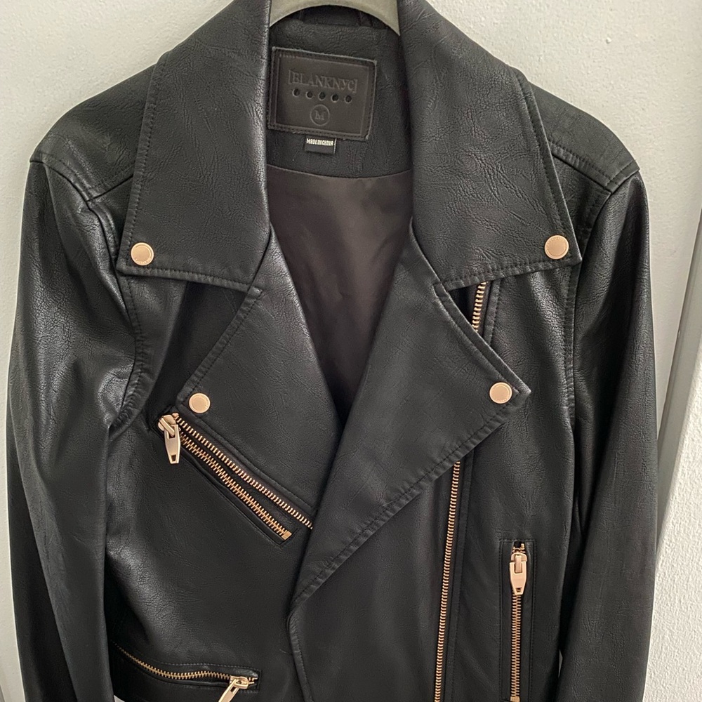 Faux Leather Biker Jacket